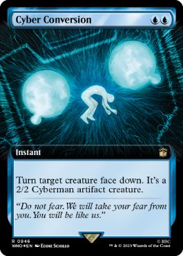 [946]【EN】【サージFOIL】■拡張アート■サイバーへの変換/Cyber Conversion【WHO】[R][青]