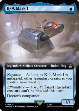 [362]【EN】【FOIL】■拡張アート■K-9 マークI型/K-9, Mark I【WHO】[R][青]