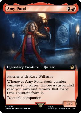 [969]【EN】【サージFOIL】■拡張アート■エイミー・ポンド/Amy Pond【WHO】[R][赤]