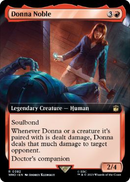 [382]【EN】【FOIL】■拡張アート■ドナ・ノーブル/Donna Noble【WHO】[R][赤]
