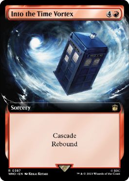 [387]【EN】【FOIL】■拡張アート■タイム・ボルテックスの中へ/Into the Time Vortex【WHO】[R][赤]