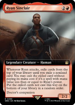 [390]【EN】【FOIL】■拡張アート■ライアン・シンクレア/Ryan Sinclair【WHO】[R][赤]