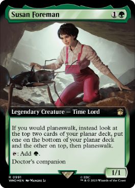 [991]【EN】【サージFOIL】■拡張アート■スーザン・フォアマン/Susan Foreman【WHO】[R][緑]