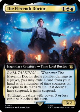 [411]【EN】【FOIL】■拡張アート■11代目ドクター/The Eleventh Doctor【WHO】[R][多色]