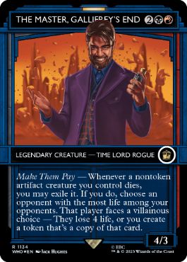 [1134]【EN】【サージFOIL】■ショーケース■ギャリフレイの終焉、マスター/The Master, Gallifrey's End【WHO】[R][多色]