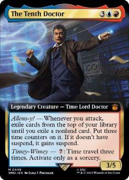 [446]【EN】【FOIL】■拡張アート■10代目ドクター/The Tenth Doctor【WHO】[M][多色]