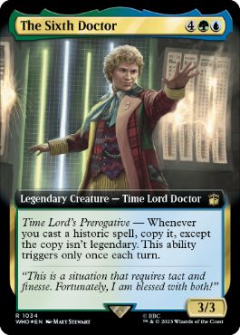 [1034]【EN】【サージFOIL】■拡張アート■６代目ドクター/The Sixth Doctor【WHO】[R][多色]