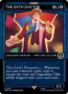 [557]【EN】【FOIL】■ショーケース■６代目ドクター/The Sixth Doctor【WHO】[R][多色]