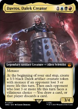 [407]【EN】【FOIL】■拡張アート■ダーレクの創造主、ダヴロス/Davros, Dalek Creator【WHO】[M][多色]