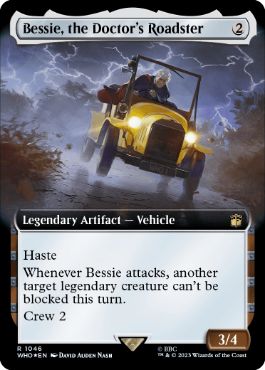 [1046]【EN】【サージFOIL】■拡張アート■ドクターのロードスター、ベッシー/Bessie, the Doctor's Roadster【WHO】[R][茶]