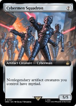 [457]【EN】【FOIL】■拡張アート■サイバーマン軍団/Cybermen Squadron【WHO】[R][茶]