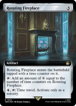 [1052]【EN】【サージFOIL】■拡張アート■回転する暖炉/Rotating Fireplace【WHO】[R][茶]