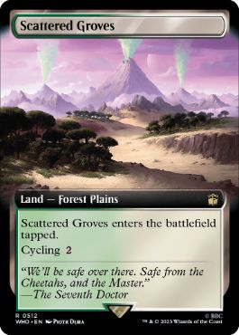 [512]【EN】【FOIL】■拡張アート■まばらな木立ち/Scattered Groves【WHO】[R][土地]
