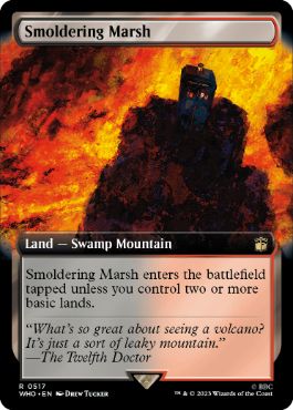 [517]【EN】【FOIL】■拡張アート■燻る湿地/Smoldering Marsh【WHO】[R][土地]