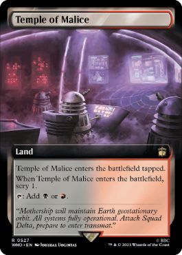 [527]【EN】【FOIL】■拡張アート■悪意の神殿/Temple of Malice【WHO】[R][土地]