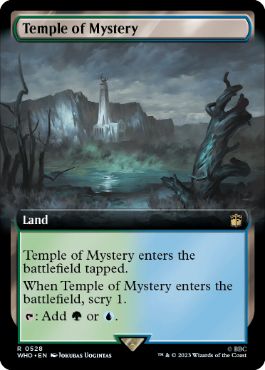 [528]【EN】【FOIL】■拡張アート■神秘の神殿/Temple of Mystery【WHO】[R][土地]