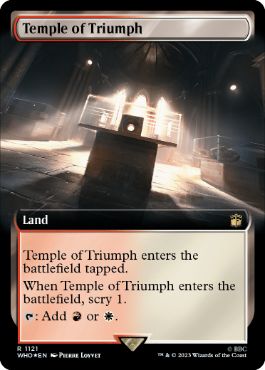 [1121]【EN】【サージFOIL】■拡張アート■凱旋の神殿/Temple of Triumph【WHO】[R][土地]