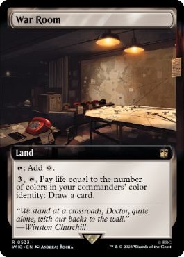 [533]【EN】【FOIL】■拡張アート■作戦室/War Room【WHO】[R][土地]