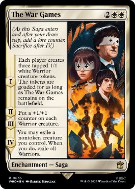 [635]【EN】【サージFOIL】ウォー・ゲームズ/The War Games【WHO】[R][白]