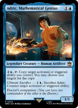 [033]【EN】【FOIL】数学の天才、アドリック/Adric, Mathematical Genius【WHO】[R][青]