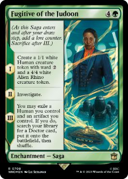 [708]【EN】【サージFOIL】ジャドゥーンの逃亡者/Fugitive of the Judoon【WHO】[R][緑]