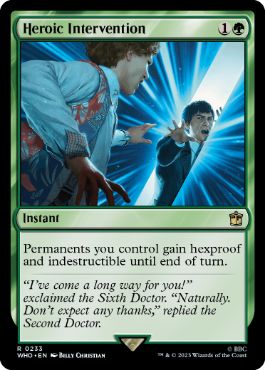 [233]【EN】【FOIL】英雄的介入/Heroic Intervention【WHO】[R][緑]