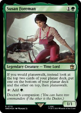 [715]【EN】【サージFOIL】スーザン・フォアマン/Susan Foreman【WHO】[R][緑]