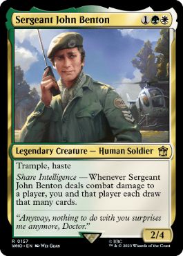 [157]【EN】【FOIL】ジョン・ベントン伍長/Sergeant John Benton【WHO】[R][多色]