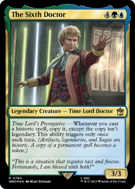 [764]【EN】【サージFOIL】６代目ドクター/The Sixth Doctor【WHO】[R][多色]