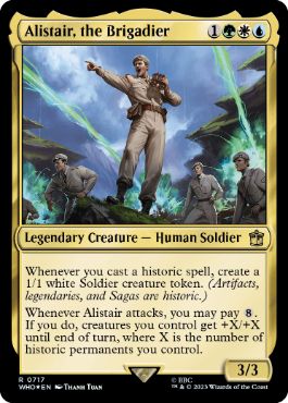 [717]【EN】【サージFOIL】アリステア准将/Alistair, the Brigadier【WHO】[R][多色]