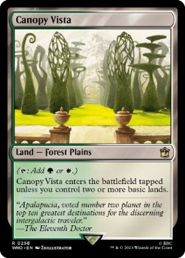 [258]【EN】【FOIL】梢の眺望/Canopy Vista【WHO】[R][土地]