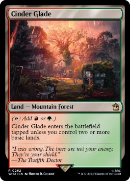 [262]【EN】【FOIL】燃えがらの林間地/Cinder Glade【WHO】[R][土地]