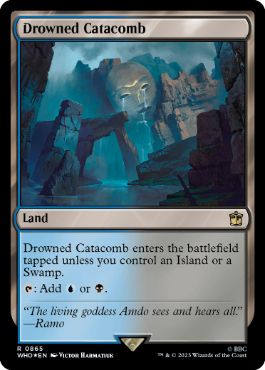 [865]【EN】【サージFOIL】水没した地下墓地/Drowned Catacomb【WHO】[R][土地]