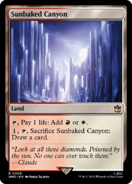 [309]【EN】【FOIL】灼陽大峡谷/Sunbaked Canyon【WHO】[R][土地]