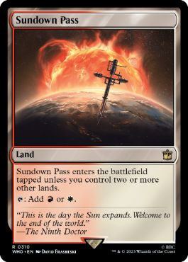 [310]【EN】【FOIL】日没の道/Sundown Pass【WHO】[R][土地]
