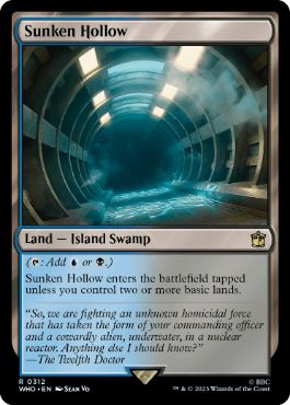 [312]【EN】【FOIL】窪み渓谷/Sunken Hollow【WHO】[R][土地]