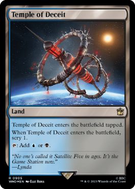 [905]【EN】【サージFOIL】欺瞞の神殿/Temple of Deceit【WHO】[R][土地]