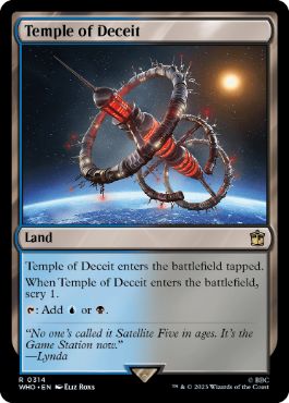 [314]【EN】【FOIL】欺瞞の神殿/Temple of Deceit【WHO】[R][土地]