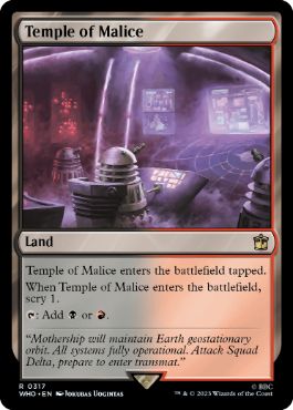 [317]【EN】【FOIL】悪意の神殿/Temple of Malice【WHO】[R][土地]