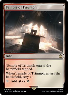 [912]【EN】【サージFOIL】凱旋の神殿/Temple of Triumph【WHO】[R][土地]