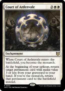 [021]【EN】【FOIL】アーデンベイルの宮廷/Court of Ardenvale【WOC】[R][白]