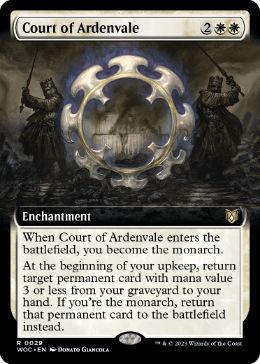 [029]【EN】【FOIL】■拡張アート■アーデンベイルの宮廷/Court of Ardenvale【WOC】[R][白]