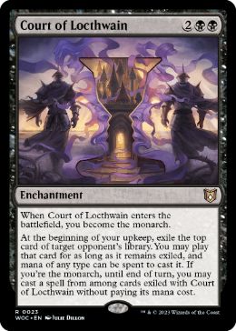 [023]【EN】【FOIL】ロークスワインの宮廷/Court of Locthwain【WOC】[R][黒]