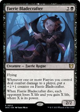 [014]【EN】フェアリーの刃造り/Faerie Bladecrafter【WOC】[R][黒]