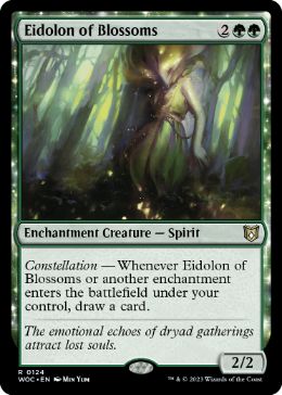 [124]【EN】開花の幻霊/Eidolon of Blossoms【WOC】[R][緑]