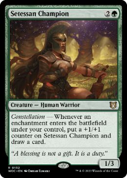 [132]【EN】セテッサの勇者/Setessan Champion【WOC】[R][緑]