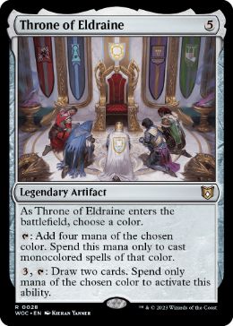 [028]【EN】【FOIL】エルドレインの玉座/Throne of Eldraine【WOC】[R][茶]