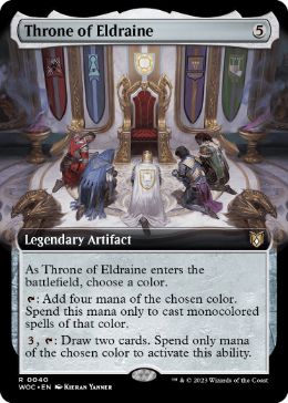 [040]【EN】【FOIL】■拡張アート■エルドレインの玉座/Throne of Eldraine【WOC】[R][茶]