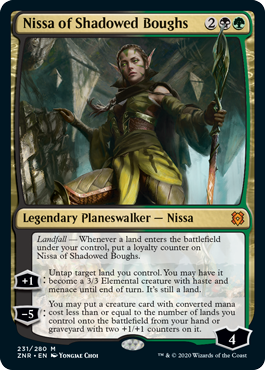 [231]【EN】影さす太枝のニッサ/Nissa of Shadowed Boughs【ZNR】[M][多色]