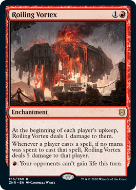 [156]【EN】【FOIL】乱動する渦/Roiling Vortex【ZNR】[R][赤]